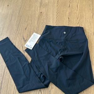 NWT Lululemon Wunder Under HR Black Tights 28"